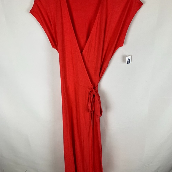 Wrap-Front Dolman-Sleeve Midi Dress - Picture 3 of 13